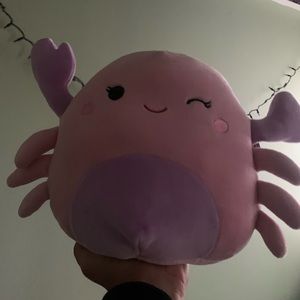 Pink crab squishmallow 5 below squad take her off my hands asap!!